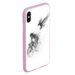 Чехол iPhone XS Max матовый Скорость,моя стихия, цвет: 3D-розовый — фото 2