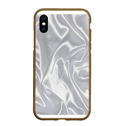 Чехол iPhone XS Max матовый White Silk, цвет: 3D-коричневый