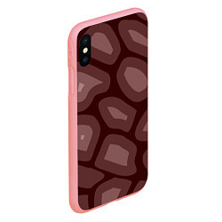 Чехол iPhone XS Max матовый Кофейный камуфляж, цвет: 3D-баблгам — фото 2