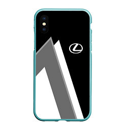 Чехол iPhone XS Max матовый Лексус - спортивный серый, цвет: 3D-мятный