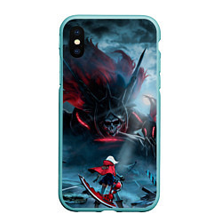 Чехол iPhone XS Max матовый God Eater, цвет: 3D-мятный