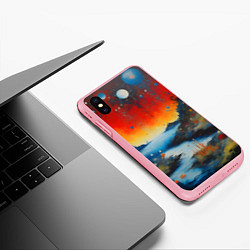 Чехол iPhone XS Max матовый Импрессионистская абстрактная живопись, цвет: 3D-баблгам — фото 2