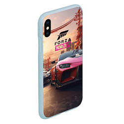 Чехол iPhone XS Max матовый Forza street racihg, цвет: 3D-голубой — фото 2