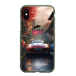 Чехол iPhone XS Max матовый Forza Horizon racing game