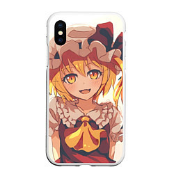 Чехол iPhone XS Max матовый Touhou Project Flandre Scarlet Smile, цвет: 3D-белый