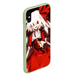 Чехол iPhone XS Max матовый Touhou Project Flandre Scarlet, цвет: 3D-салатовый — фото 2