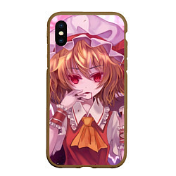 Чехол iPhone XS Max матовый Touhou Project Flandre Scarlet, цвет: 3D-коричневый