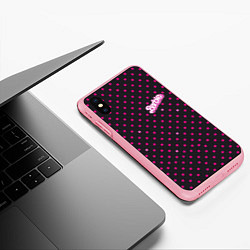 Чехол iPhone XS Max матовый Барби горошек, цвет: 3D-баблгам — фото 2