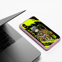 Чехол iPhone XS Max матовый Трафальгар Ло Киборг - One Piece, цвет: 3D-розовый — фото 2