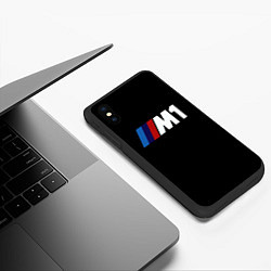 Чехол iPhone XS Max матовый Bmw sport formula 1, цвет: 3D-черный — фото 2