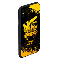 Чехол iPhone XS Max матовый Tokyo Ghoul - gold gradient, цвет: 3D-черный — фото 2
