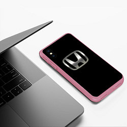 Чехол iPhone XS Max матовый Honda sport auto, цвет: 3D-малиновый — фото 2