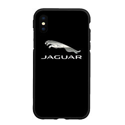 Чехол iPhone XS Max матовый Jaguar sport brend, цвет: 3D-черный