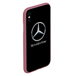 Чехол iPhone XS Max матовый Mercedes-benz sport auto, цвет: 3D-малиновый — фото 2