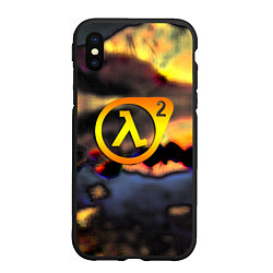 Чехол iPhone XS Max матовый Half-life maps, цвет: 3D-черный