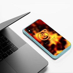 Чехол iPhone XS Max матовый Half life game, цвет: 3D-мятный — фото 2