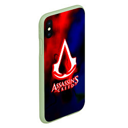 Чехол iPhone XS Max матовый Assassins Creed fire, цвет: 3D-салатовый — фото 2