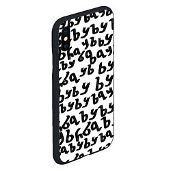 Чехол iPhone XS Max матовый Ъуъ съука надпись лого, цвет: 3D-черный — фото 2
