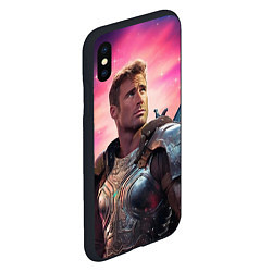 Чехол iPhone XS Max матовый William Glen Harold Herrington, цвет: 3D-черный — фото 2