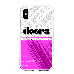 Чехол iPhone XS Max матовый The Doors rock legends: символ сверху