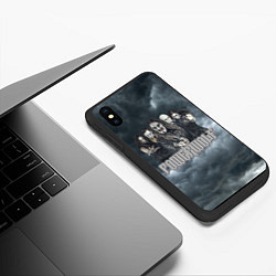 Чехол iPhone XS Max матовый Powerwolf band, цвет: 3D-черный — фото 2