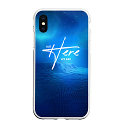 Чехол iPhone XS Max матовый Foo Fighters: but here we are, цвет: 3D-белый