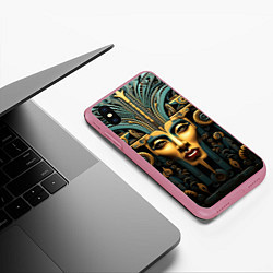 Чехол iPhone XS Max матовый Египетские фараоны, цвет: 3D-малиновый — фото 2