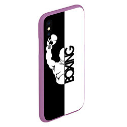 Чехол iPhone XS Max матовый Boxing - чемпион, цвет: 3D-фиолетовый — фото 2