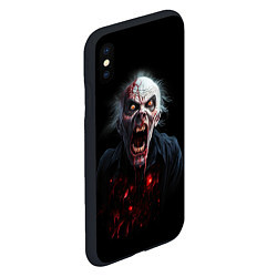 Чехол iPhone XS Max матовый Злой вампир, цвет: 3D-черный — фото 2
