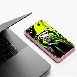 Чехол iPhone XS Max матовый The Prodigy Keith Flint, цвет: 3D-розовый — фото 2