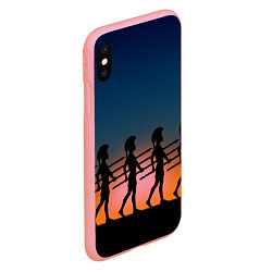 Чехол iPhone XS Max матовый Греческий закат, цвет: 3D-баблгам — фото 2