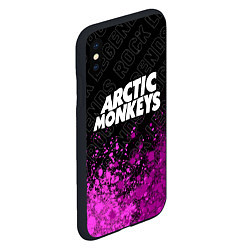 Чехол iPhone XS Max матовый Arctic Monkeys rock legends посередине, цвет: 3D-черный — фото 2