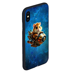 Чехол iPhone XS Max матовый Хомялёт, цвет: 3D-черный — фото 2