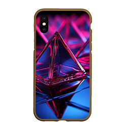 Чехол iPhone XS Max матовый Пространственное вдохновение, цвет: 3D-коричневый