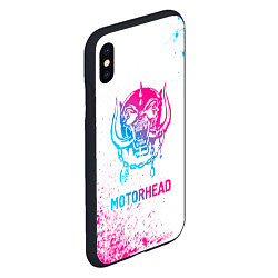 Чехол iPhone XS Max матовый Motorhead neon gradient style, цвет: 3D-черный — фото 2