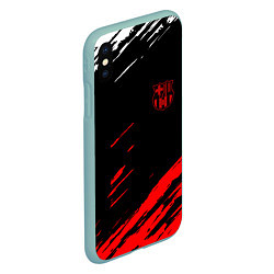 Чехол iPhone XS Max матовый Барселона краски, цвет: 3D-мятный — фото 2