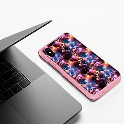 Чехол iPhone XS Max матовый Узор нейронные связи, цвет: 3D-баблгам — фото 2