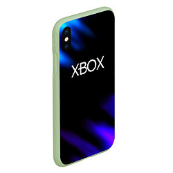 Чехол iPhone XS Max матовый Xbox neon games, цвет: 3D-салатовый — фото 2