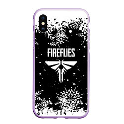 Чехол iPhone XS Max матовый The last of us winter snow, цвет: 3D-сиреневый