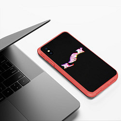 Чехол iPhone XS Max матовый Не чушпан арт, цвет: 3D-красный — фото 2