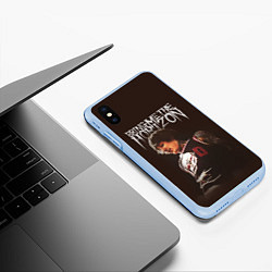 Чехол iPhone XS Max матовый Oli Sykes - Bring Me the Horizon, цвет: 3D-голубой — фото 2