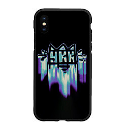 Чехол iPhone XS Max матовый Универсам короли Казани, цвет: 3D-черный