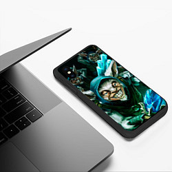 Чехол iPhone XS Max матовый Мипо Дота, цвет: 3D-черный — фото 2