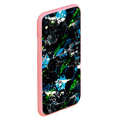 Чехол iPhone XS Max матовый Футбол паттерны, цвет: 3D-баблгам — фото 2