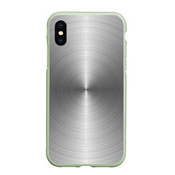 Чехол iPhone XS Max матовый Срез металла - текстура, цвет: 3D-салатовый