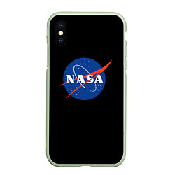 Чехол iPhone XS Max матовый NASA logo space