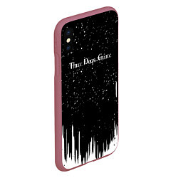 Чехол iPhone XS Max матовый Three days grace rock band, цвет: 3D-малиновый — фото 2