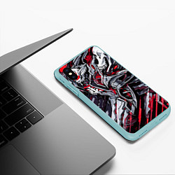 Чехол iPhone XS Max матовый Адский рыцарь, цвет: 3D-мятный — фото 2