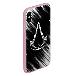 Чехол iPhone XS Max матовый Assassins creed Mirage - потертости, цвет: 3D-розовый — фото 2
