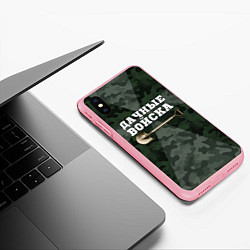 Чехол iPhone XS Max матовый Дачные войска - лопата, цвет: 3D-баблгам — фото 2